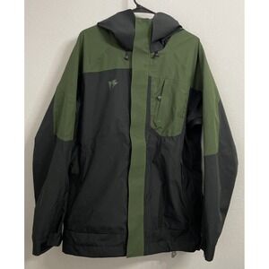 Homeschool Ski Snowboard Waterproof Shell Jacket Hooded Mens M